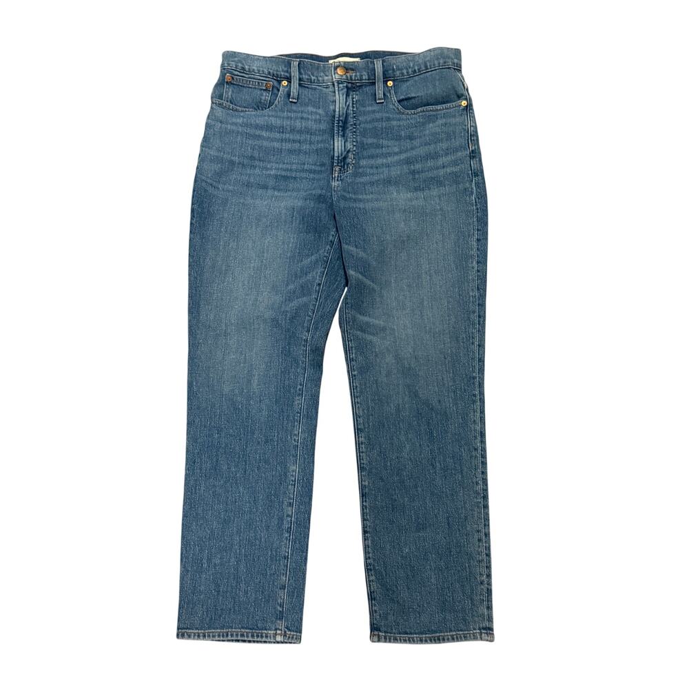 Madewell The Perfect Vintage Jean 32x29 High Rise Straight Leg Blue Denim Jeans